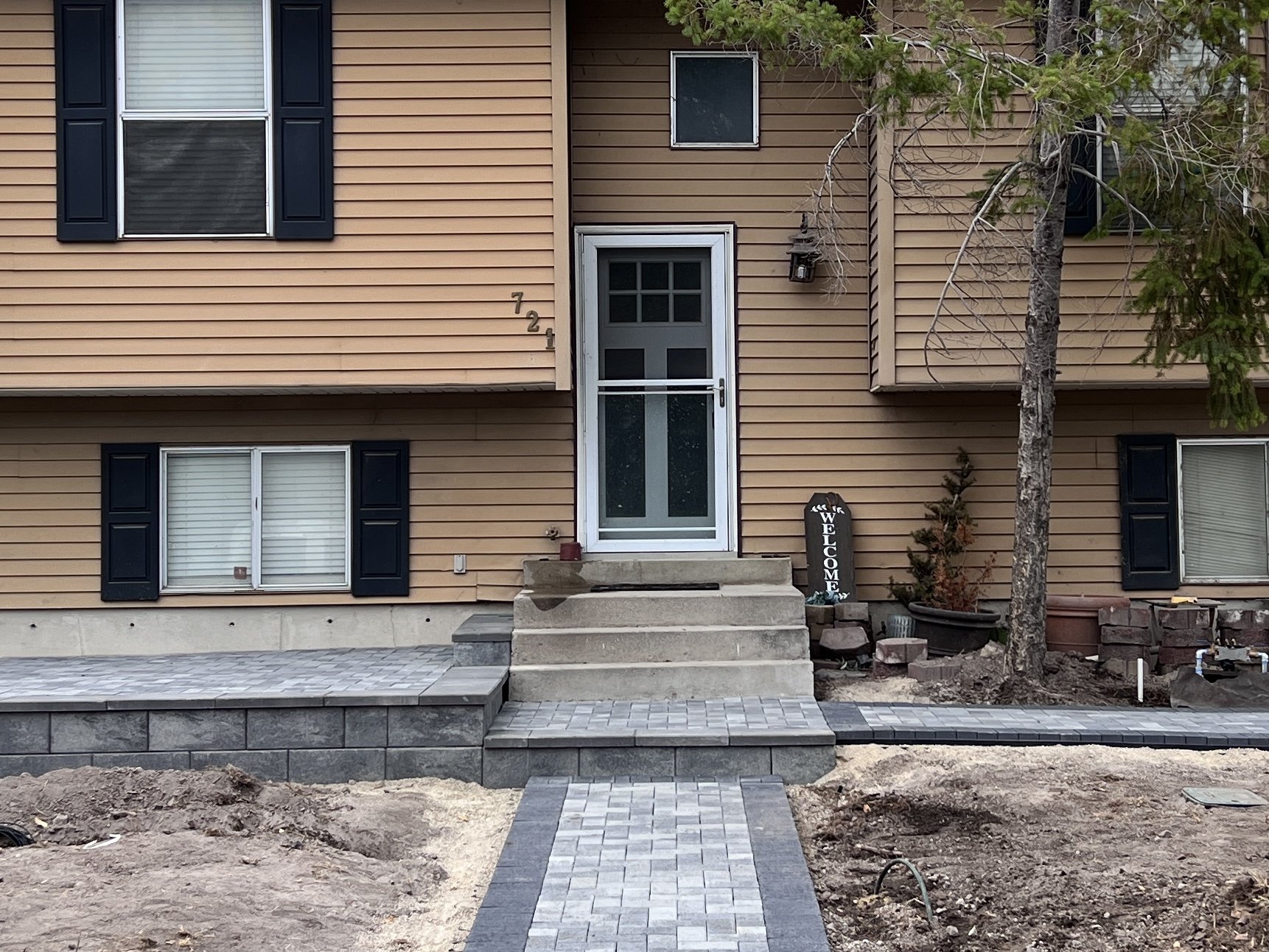 Completed residential landscape project