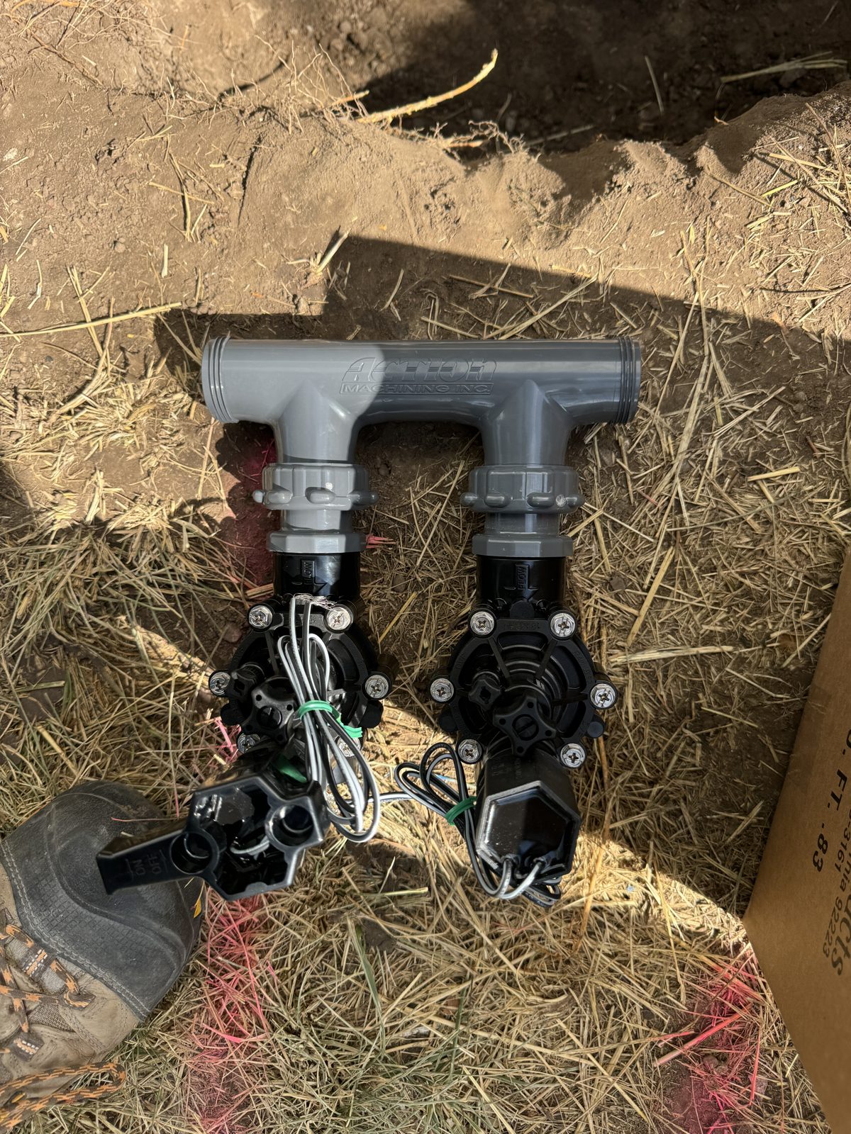 New replacement sprinkler valves ready to install